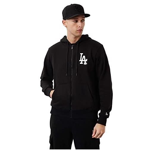 New Era mlb league los angeles dodgers essential zip hoodie 60284775, mens sweatshirt, black, m eu
