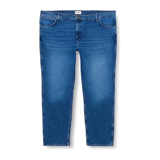 Wrangler greensboro jeans, nero (black valley), 36w / 34l uomo