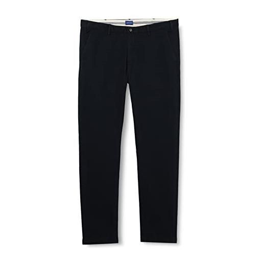GANT d1. Hallden comfort super chinos, pantaloni eleganti da uomo uomo, blu ( navy ), 40