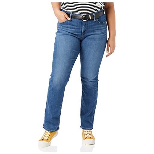 Levi's plus size 314 shaping straight, jeans donna, zealous blue, 18 m