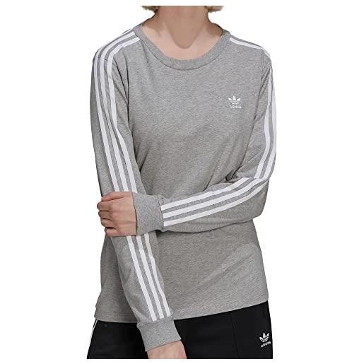 adidas t-shirt manica lunga grigio donna 3str, grigio, 14 anni