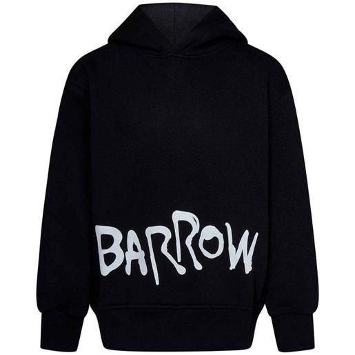 Barrow felpa unisex in cotone nero