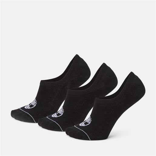 Timberland tre paia di calzini bowden all gender in colore nero colore nero unisex