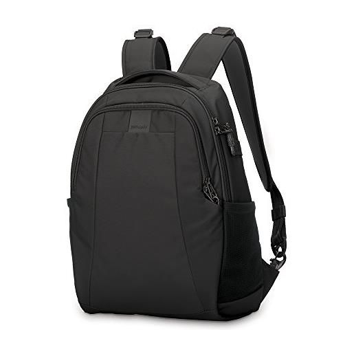 Pacsafe metrosafe ls350 anti-theft 15l backpack zaino casual, 42 cm, 15 liters, nero (black 100)