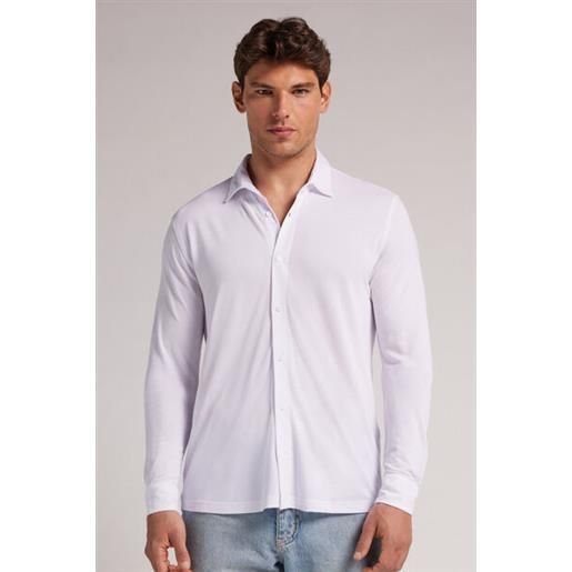 Intimissimi camicia piquet in soft silk bianco