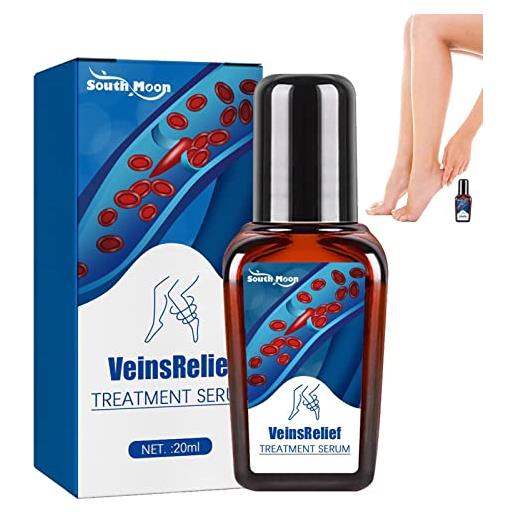 Rolempon 4 pcs trattamento per le vene varicose per le gambe - liquido per il trattamento delle vene varicose - massaggio naturale con vene varicose e vene di ragno, migliora la circolazione, allevia