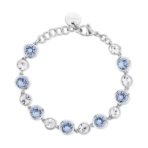 Brosway bracciale donna in acciaio e cristalli | collezione symphonia - bym166