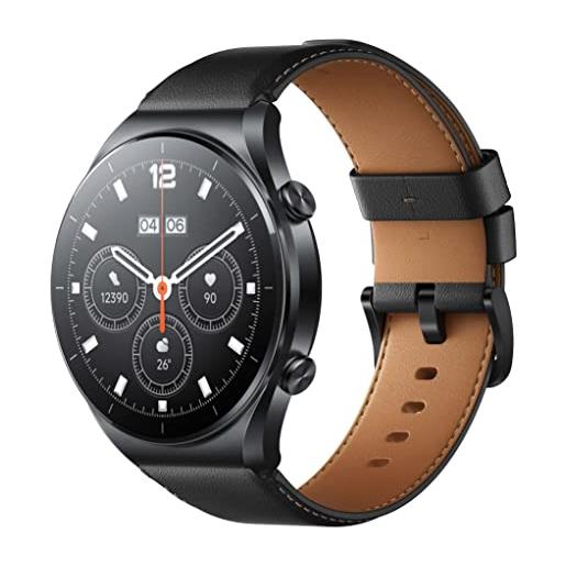 Xiaomi watch s1, orologio smart, display amoled hd 1.43, fino a 19 modalità di allenamento, durata della batteria fino a 12 ore, nfc integrato, resistenza all'acqua, nero, versione italiana