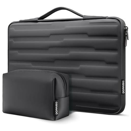 DOMISO 17.3 pollici custodia borsa per computer portatile pc protettiva laptop sleeve per 17.3 lenovo idea. Pad 300 320/hp envy 17 pavilion 17 pro. Book 470 /dell precision 17, nero