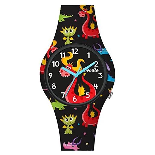 Doodle Watch doodle orologio per bambini con drago al quarzo con cinturino in silicone do32012, cinghia
