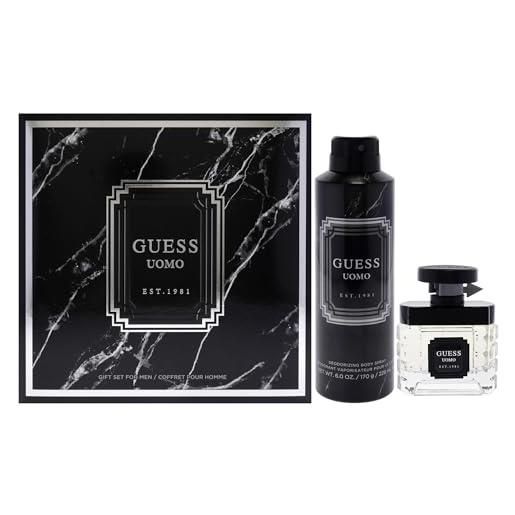 Guess uomo by Guess for men - 2 pezzi regalo set 1,7oz edt spray, 6oz deodorizing body spray