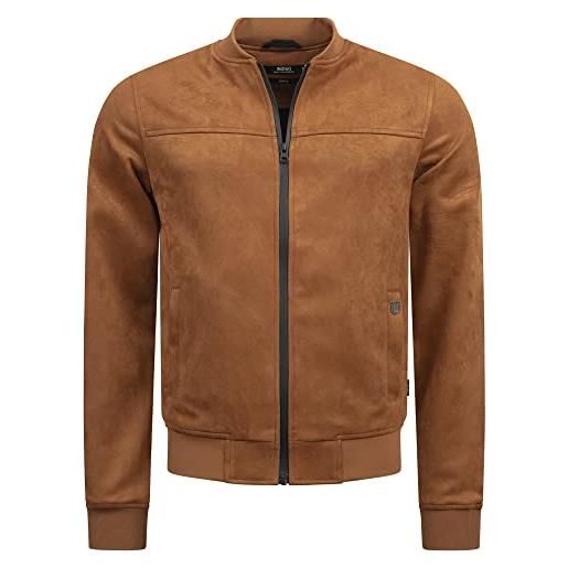 Indicode uomini ibon jacket | giacca in similpelle scamosciata raven m