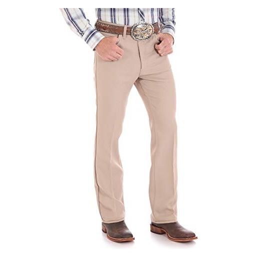 Wrangler men's wrancher dress jean, medium gray, 30x34