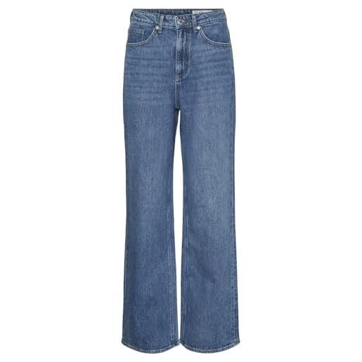 Vero moda vmtessa hr wide jeans ra380 ga noos, media blu denim, 27w x 32l donna