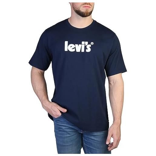 Levi's ss relaxed fit tee, t-shirt uomo, headline logo caviar, m