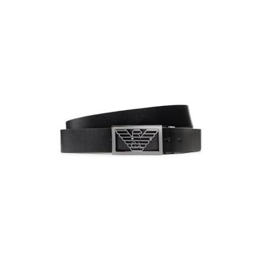 Emporio Armani plate belt acc/rev nero