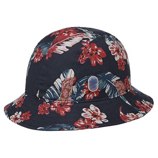 Stetson cappello di tessuto flowlin bucket donna - da pescatore estivo giardiniere con fodera primavera/estate - xl (60-61 cm) blu