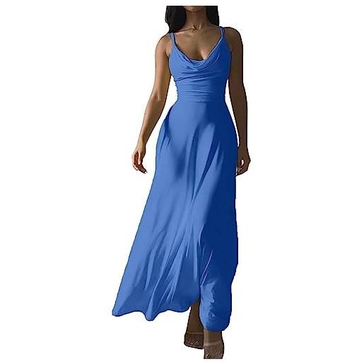 Cocila vestito elegante per donna abito chemisier donna lungo invernale vestito aderente lungo vestitini estivi da donna abito donna estivo senza spalline vestito donna estate taglie forti