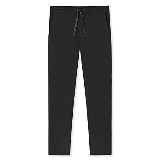 Schiesser lange schlafhose pantalone del pigiama, schwarz, 48 donna