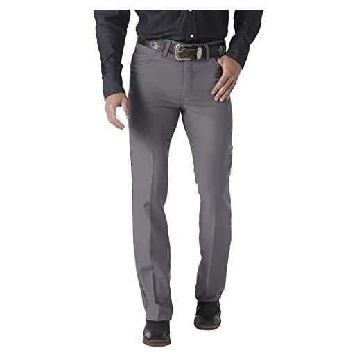 Wrangler men's wrancher dress jean, medium gray, 30x34