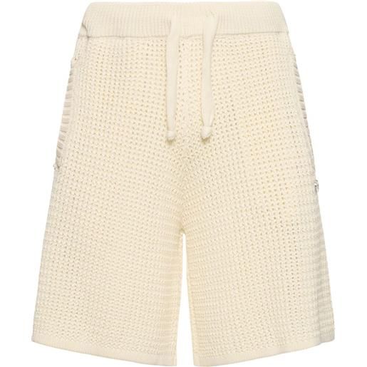 GARMENT WORKSHOP shorts in maglia corchet