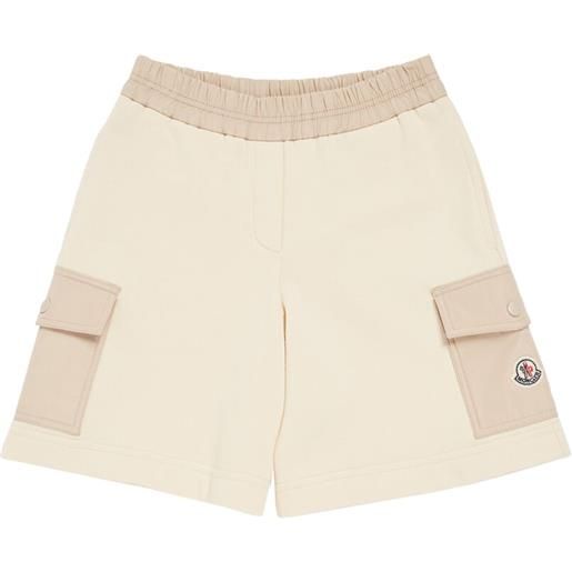 MONCLER shorts in felpa di cotone