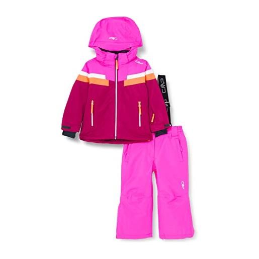 CMP set giacca e pantaloni g completo sportivo, rosa (begonia), 176 bambine e ragazze