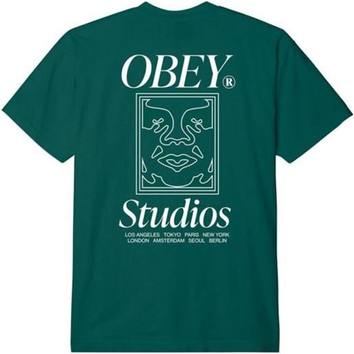 OBEY t-shirt studios icon uomo adventure green