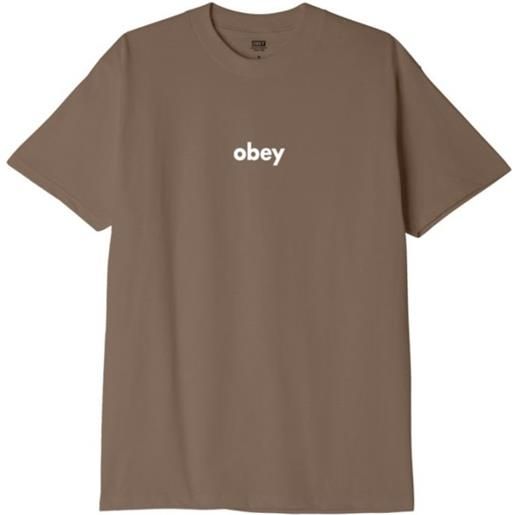 OBEY t-shirt lower case ii uomo silt