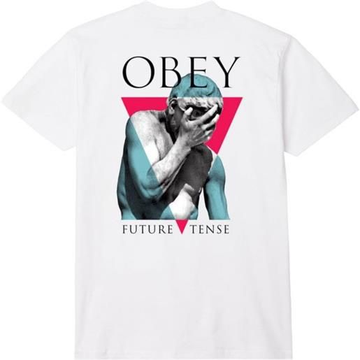 OBEY t-shirt future tense uomo white