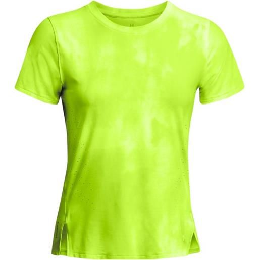 UNDER ARMOUR t-shirt launch elite printed donna high vis yellow/reflective