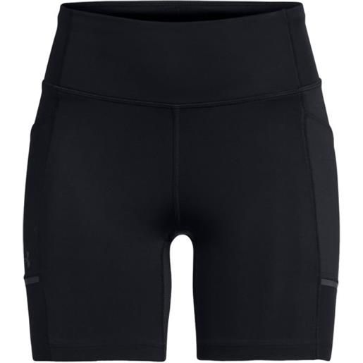 UNDER ARMOUR pantaloncini launch 6 in donna black/reflective