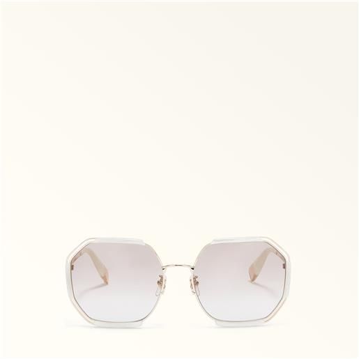 Furla sunglasses occhiali da sole marshmallow bianco metallo + acetato donna