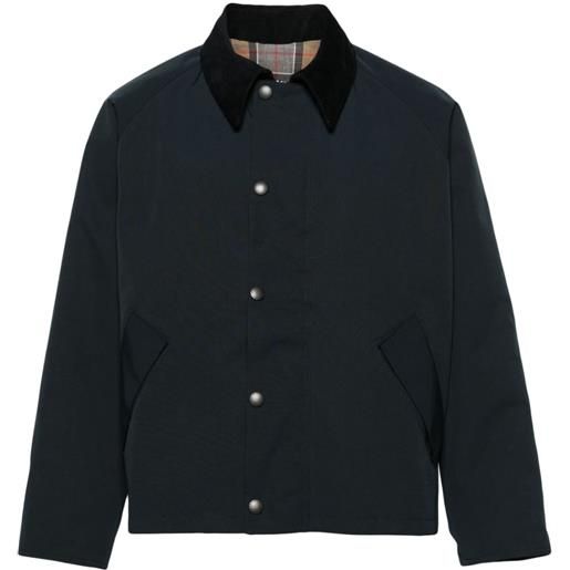 Barbour giacca-camicia transporter reversibile - blu