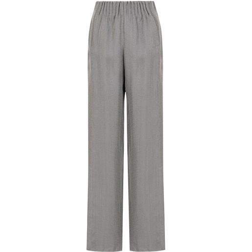 Emporio Armani pantaloni con vita elasticizzata - grigio