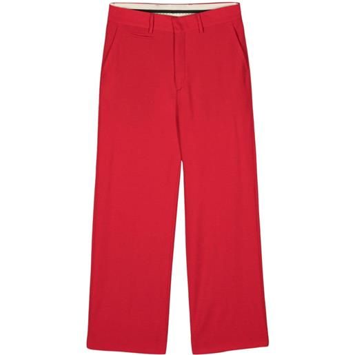 CANAKU pantaloni dritti - rosso