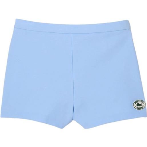 Sporty & Rich shorts con applicazione Sporty & Rich x lacoste - blu