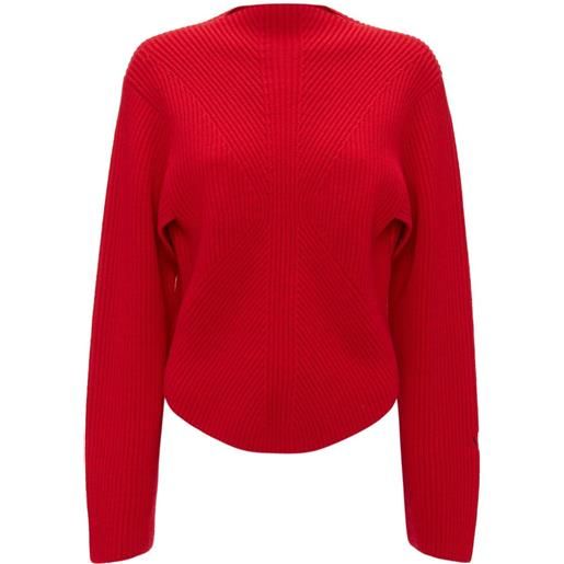 Victoria Beckham maglione con ricamo - rosso
