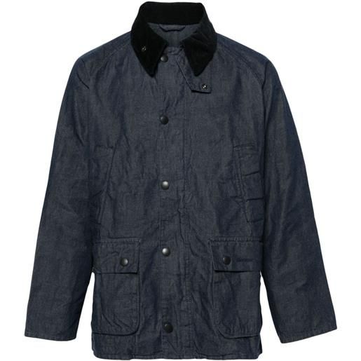 Barbour giacca denim bedale - blu