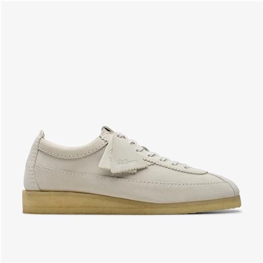 Clarks wallabee tor off white suede