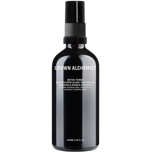 Grown Alchemist tonico viso disintossicante hydrolyzed algin, peptide - 33, rhodiola rosea extract (detox toner) 100 ml