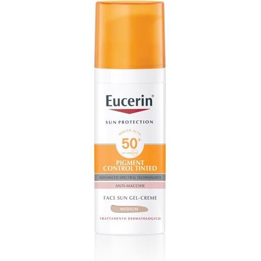 Eucerin sun pigment control tinted gel-creme spf50+ colore medium 50 ml