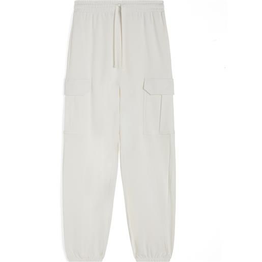 Freddy pantaloni donna in french terry con tasconi stile cargo