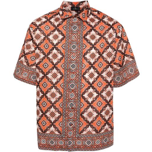 ETRO camicia con stampa - arancione