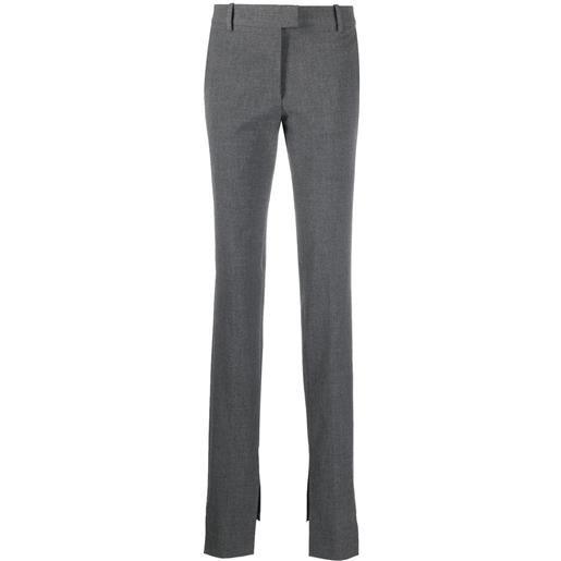 The Attico pantaloni sartoriali con spacco - grigio