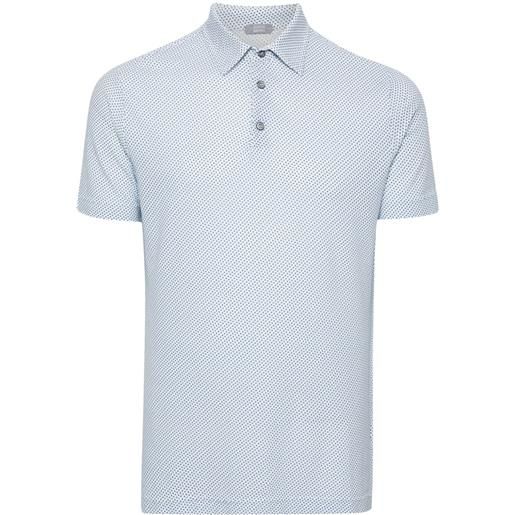 Zanone polo con stampa - blu