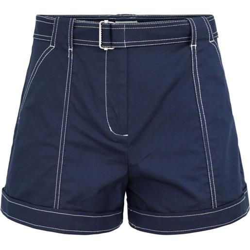 Simkhai shorts denim lourie con cintura - blu