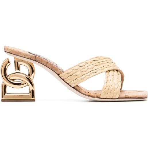 Dolce & Gabbana sandali dg 90mm - toni neutri