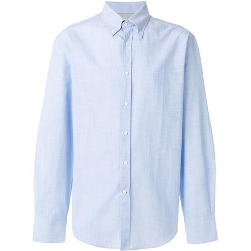Brunello Cucinelli camicia classica - blu