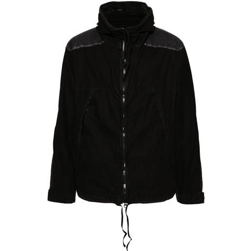 C.P. Company giacca 50 fili gum googles con cappuccio - nero